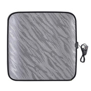 5V Car USB Interface Electric Heating Seat Cushion, Color: Gray