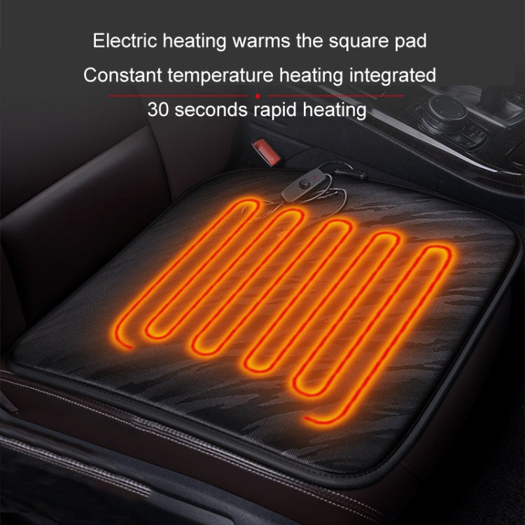 5V Car USB Interface Electric Heating Seat Cushion, Color: Black