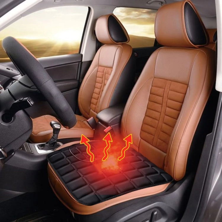5V Car USB Interface Electric Heating Seat Cushion, Color: Black