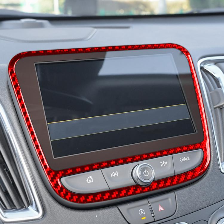 For Chevrolet Malibu 2016-2022 B Model Left-hand Drive Navigation Panel Sticker(Red)