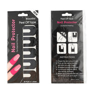 10pcs /Pack Nail Art Nail Polish Anti-Spill U-Shape Stickers(Color Random Delivery)