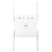 1200Mbps 2.4G / 5G WiFi Extender Booster Repeater Supports Ethernet Port White US Plug