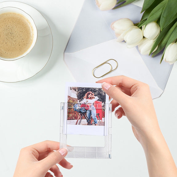 For Polaroid Square Photo Frame Magnetic Building Blocks Assembled Refrigerator Magnet(Random Color Delivery)