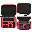 For DJI Osmo Pocket 3 Storage Bag Pocket Camera Handbag(Black Shell Red Inner) - Case & Bags by PMC TechLife | Online Shopping South Africa | PMC TechLife | Buy Now Pay Later Mobicred