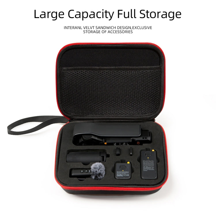 For DJI Osmo Pocket 3 Storage Bag Pocket Camera Handbag(Black Shell Black Inner)