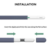 For Apple Pencil (USB-C) AhaStyle PT65-3 Silicone Same Color Protective Case(White)
