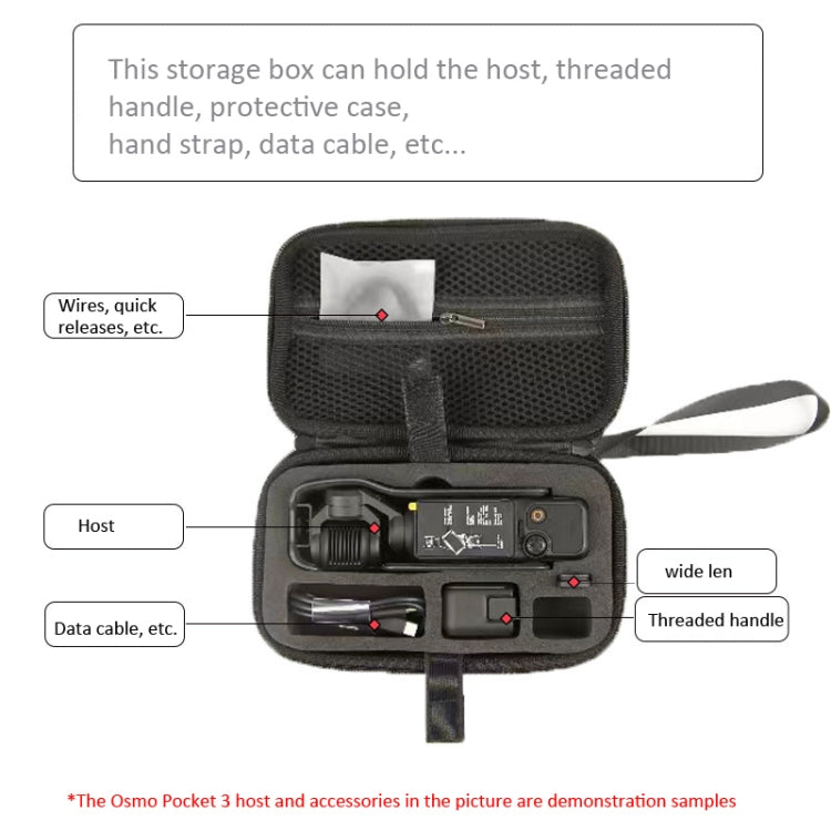 For DJI Osmo Pocket 3 Storage Bag Clutch Carrying Case(Grey)