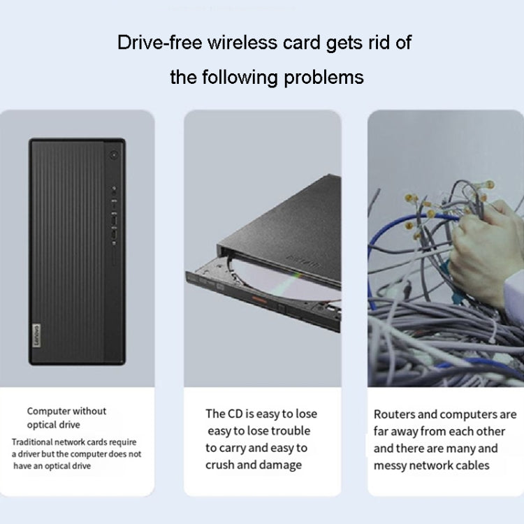 JINGHUA 600M Dual-Band Wireless Network Card Computer External 2.4G/5G USB WiFi Receiver Transmitter