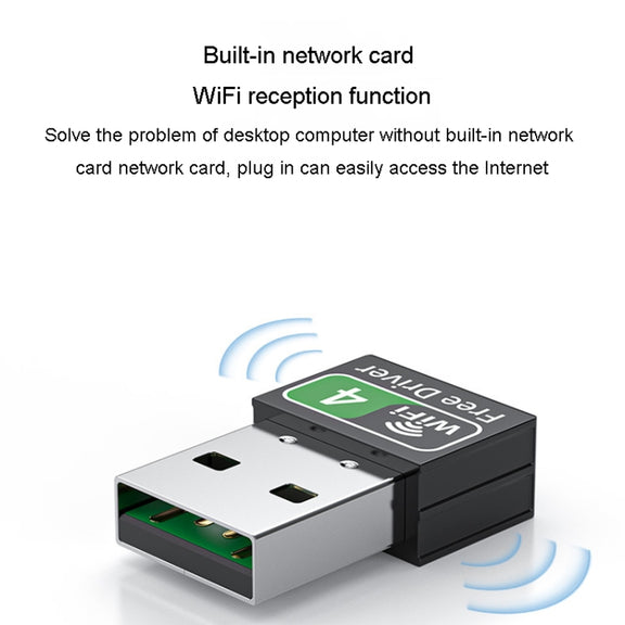 JINGHUA 600M Dual-Band Wireless Network Card Computer External 2.4G/5G USB WiFi Receiver Transmitter