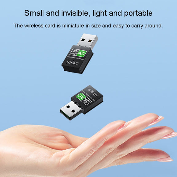 JINGHUA 600M Dual-Band Wireless Network Card Computer External 2.4G/5G USB WiFi Receiver Transmitter