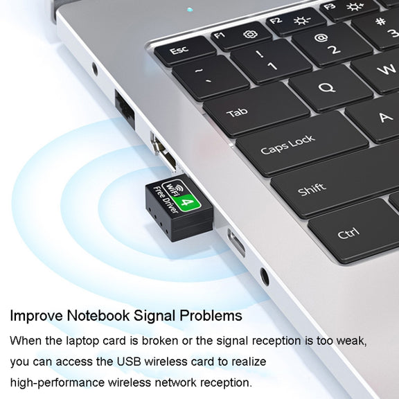 JINGHUA 600M Dual-Band Wireless Network Card Computer External 2.4G/5G USB WiFi Receiver Transmitter