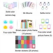 For Polaroid Mini12 7 in 1 Photo Album Sticker Photo Frame Camera Bag, Color: Blue