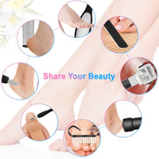 Electric Foot File Pedicure Kit Water-resistant Feet Callus Remover, Spec: Matte Black