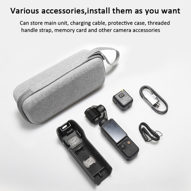 For DJI Pocket 3 Storage Bag Carrying Case Protective Box(Standard Gray)