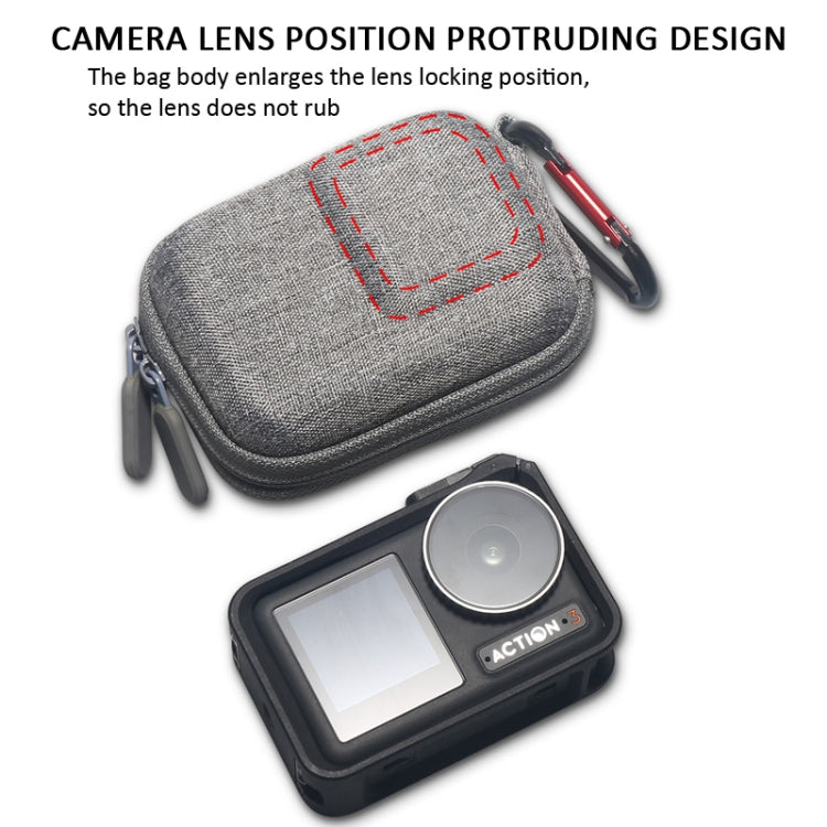 For Insta360 Ace Pro / Action 4/ Action 3 Protective Storage Bag(Black)