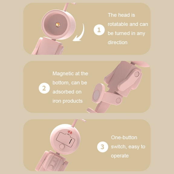 Mini Astronaut Magnetic LED Night Light Desktop Building Block Ornaments Desk Lamp, Color: Square Green