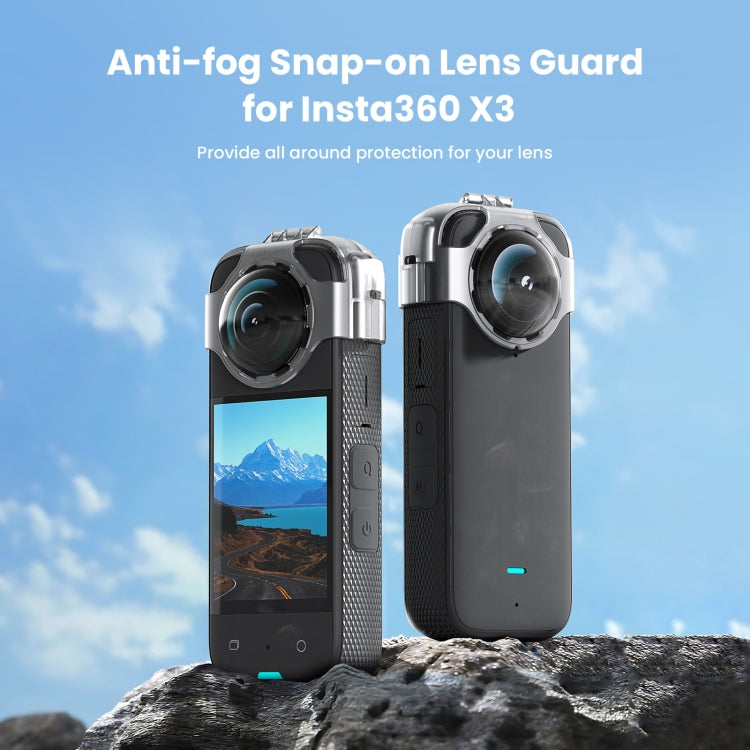 For Insta360 X3 AMagisn Protective Camera Accessories Lens Guard+Case
