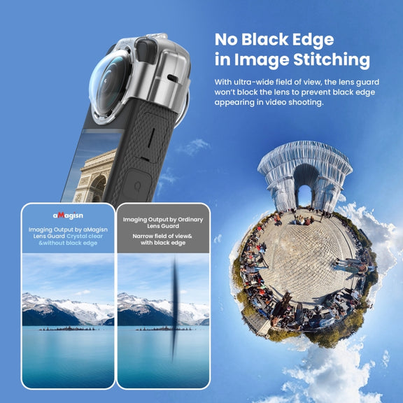 For Insta360 X3 AMagisn Protective Camera Accessories Lens Guard+Case