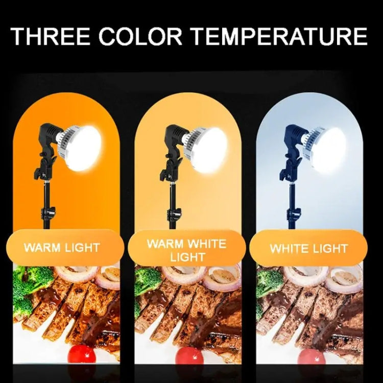 90W 155mm  Mushroom Fill Light + Desktop Overhead Photography Stand Kit for Photo/Video