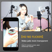 90W 155mm  Mushroom Fill Light + Desktop Overhead Photography Stand Kit for Photo/Video