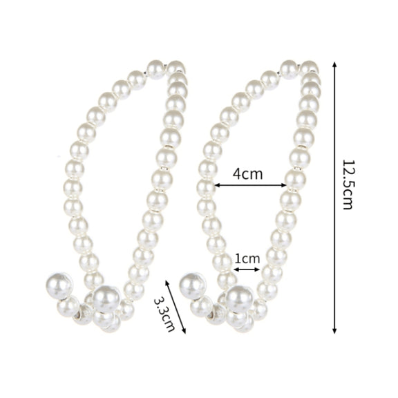 Stainless Steel Pearl Multifunctional Car Seat Back Hook(Fish Pearl)