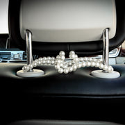 Stainless Steel Pearl Multifunctional Car Seat Back Hook(Mobile Bracket Pearl)