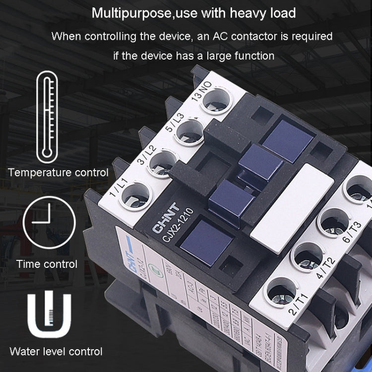 CHNT CJX2-1801 18A 220V Silver Alloy Contacts Multi-Purpose Single-Phase AC Contactor