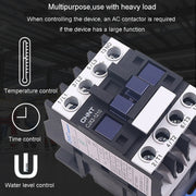 CHNT CJX2-1801 18A 220V Silver Alloy Contacts Multi-Purpose Single-Phase AC Contactor