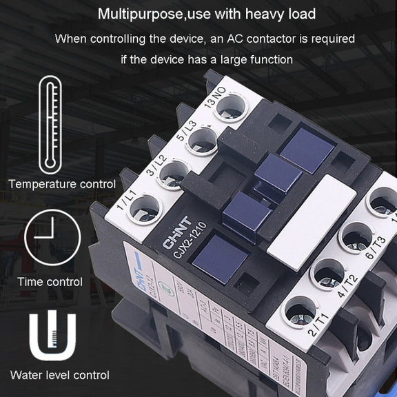 CHNT CJX2-1801 18A 220V Silver Alloy Contacts Multi-Purpose Single-Phase AC Contactor