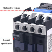 CHNT CJX2-3210 32A 220V Silver Alloy Contacts Multi-Purpose Single-Phase AC Contactor