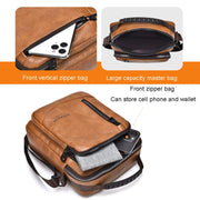 WEIXIER D288 Large Capacity Casual Crossbody Bag Business Water-resistant Single Shoulder Packs(Black)
