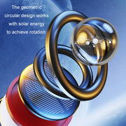 Interstellar Vast Solar Rotating Car Aromatherapy Ornaments, Color: Gold