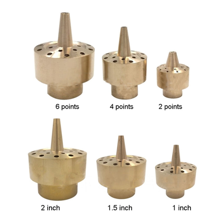 All Brass Flower Column Nozzle Inner Wire Garden Water Features Landscape Fountain Nozzle, Specification: DN25 1 inch