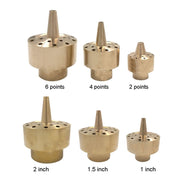 All Brass Flower Column Nozzle Inner Wire Garden Water Features Landscape Fountain Nozzle, Specification: DN25 1 inch