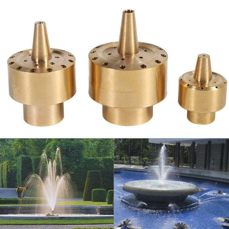 All Brass Flower Column Nozzle Inner Wire Garden Water Features Landscape Fountain Nozzle, Specification: DN25 1 inch