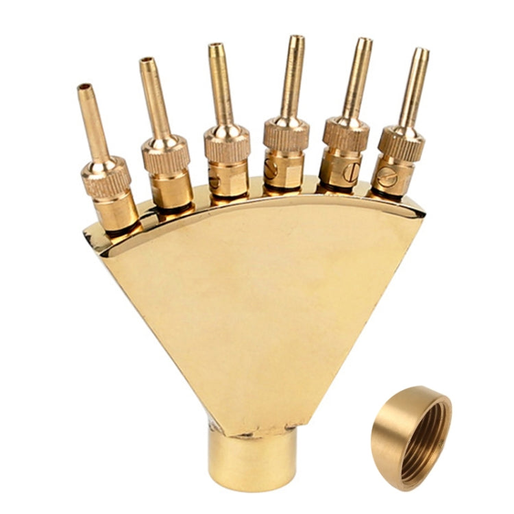1.5 inch Copper Phoenix Tail Nozzle Water Landscape Fountain Equipment