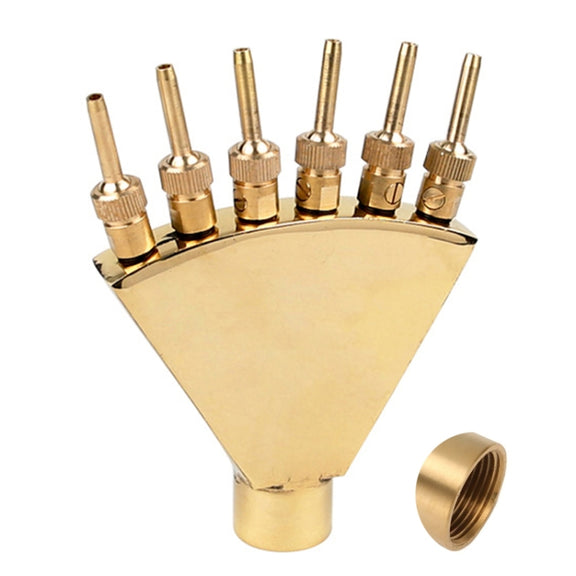 1.5 inch Copper Phoenix Tail Nozzle Water Landscape Fountain Equipment