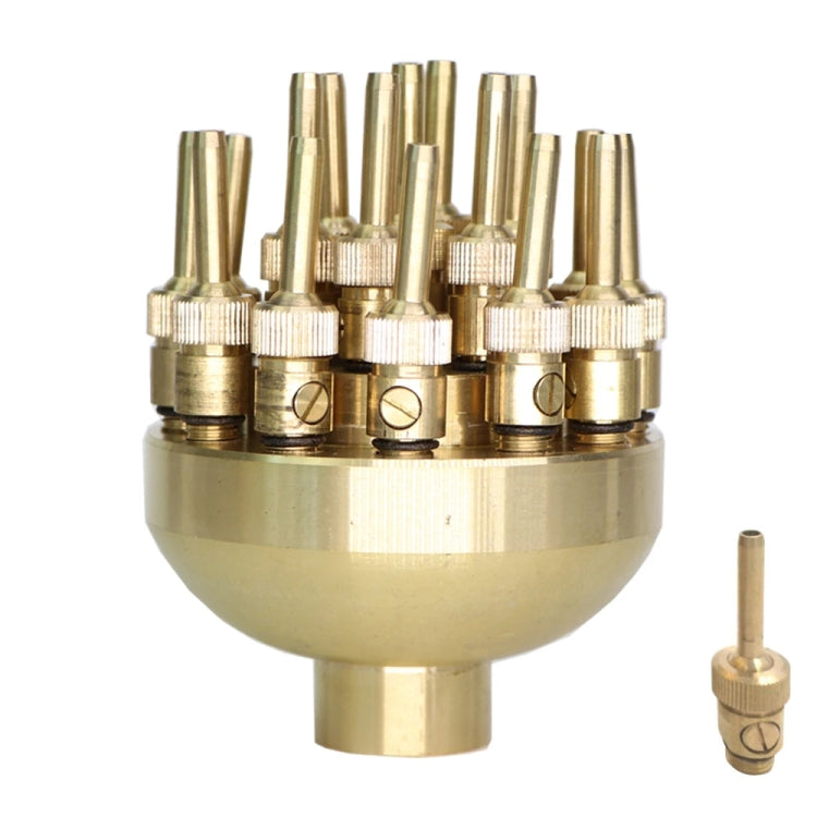 DN25 1 inch Copper Adjustable 3-Layer Flower Nozzle Waterscape Layer Flower Fountain Sprinklers