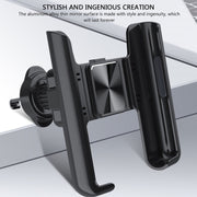 Car Air Outlet Rotatable Snap-on Base Mobile Phone Navigation Bracket(Black)