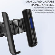 Car Air Outlet Rotatable Snap-on Base Mobile Phone Navigation Bracket(Silver)