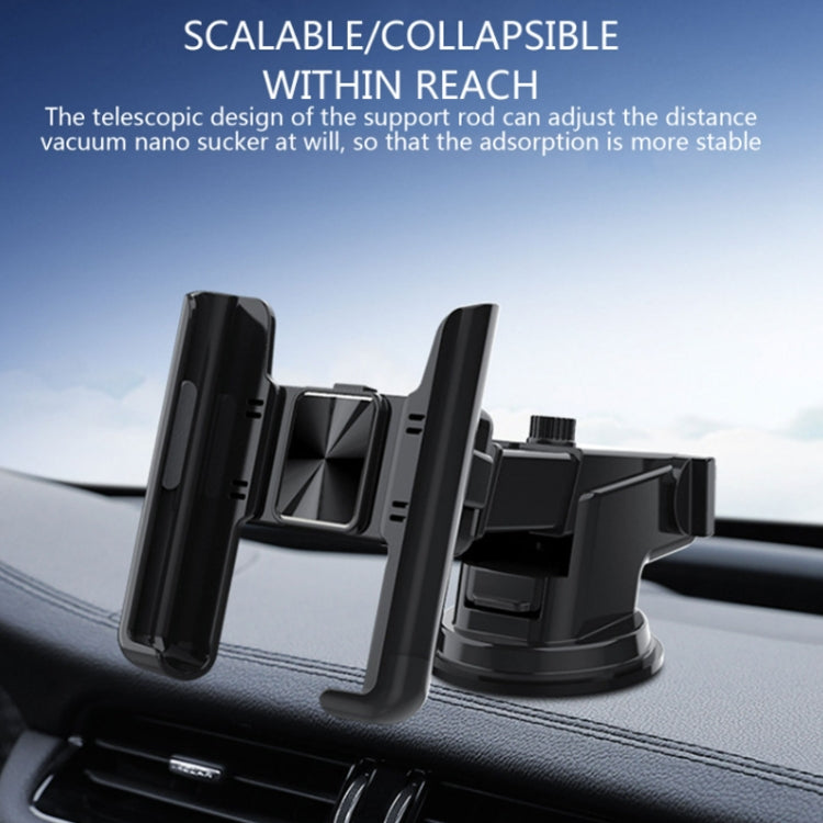 Car Air Outlet Rotatable Snap-on Base Mobile Phone Navigation Bracket(Black)
