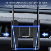Car Air Outlet Rotatable Snap-on Base Mobile Phone Navigation Bracket(Silver)
