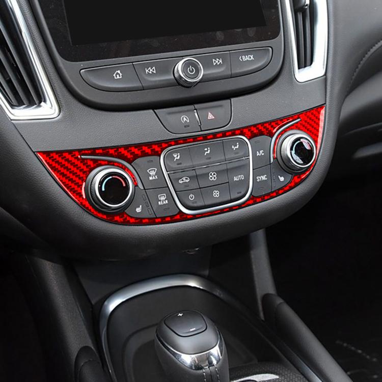 For Chevrolet Malibu 2016-2022 B Model Left-hand Drive Center Control Knob Panel Sticker(Black)