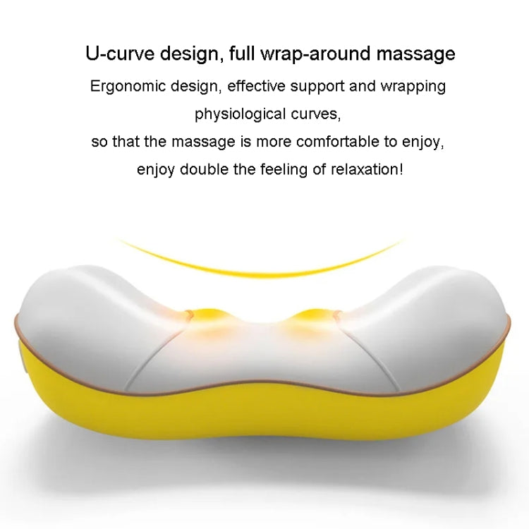 Waist And Back Massager Lumbar Vertebra Car Neck Massage Pillow, Specification: Wired Model Gray