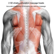 Waist And Back Massager Lumbar Vertebra Car Neck Massage Pillow, Specification: Wired Model Gray