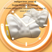 Waist And Back Massager Lumbar Vertebra Car Neck Massage Pillow, Specification: Wired Model Gray
