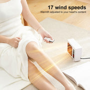 600W Desktop Electric Heater PTC Fast Heating Energy Saving Warm Fan With Remote Control(US Plug)