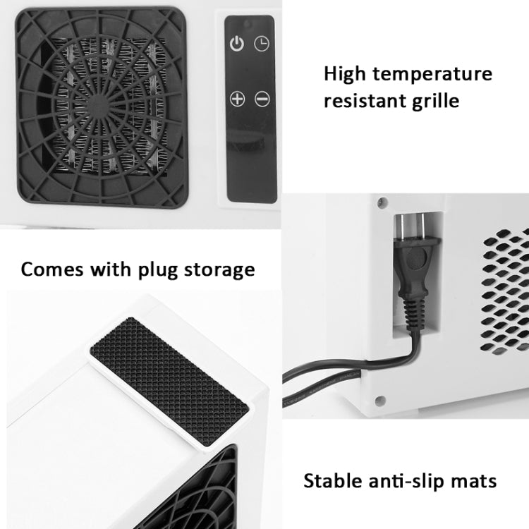 600W Desktop Electric Heater PTC Fast Heating Energy Saving Warm Fan With Remote Control(US Plug)