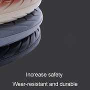 For 36cm-40cm Diameter Steering Wheel Car Silicone Protective Cover Wear Resistant Non-Slip Tire Pattern Driving Grip Sleeve(Gray)