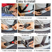 Car Seat Belt Adjuster Child Anti Strangler Neck Seat Fixed Limiter(Pistol Color)